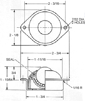 ball transfers flange mounted